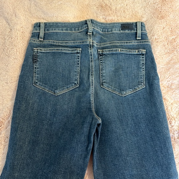 Paige Denim Jacqueline Straight with Tassel Hem - Picture 4 of 6